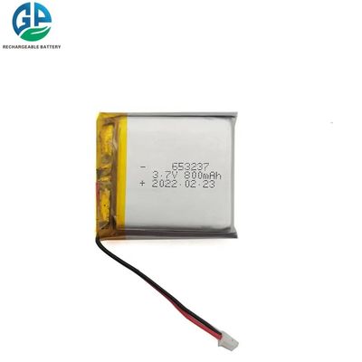 3.7V 800mAh 500 volte batteria ricaricabile in Li polimero per prodotti digitali