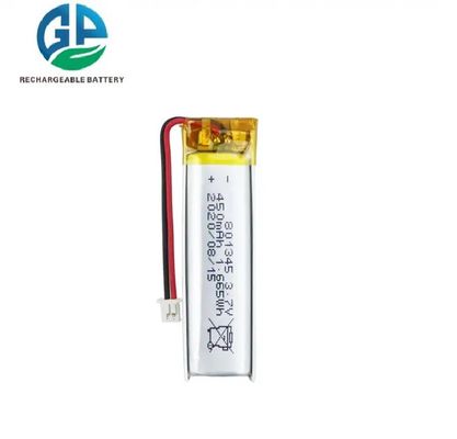 IEC62133 Accredito pacchetto di batterie Li-ion da 3,7V 450mAh per dispositivi domestici intelligenti