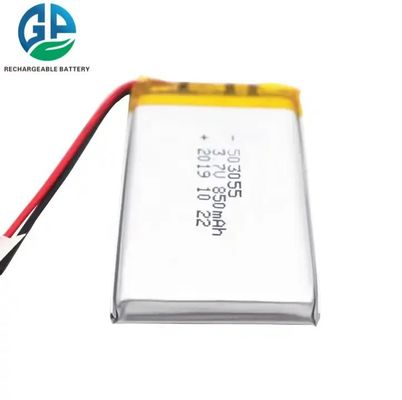 KC, MSDS, RoHS approvato 503055 Batteria ricaricabile Li-ion 3.7v 850mAh Batteria polimerica al litio