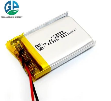 3.7V 450mah Lipo 502535 Ricaricabile batteria polimerica agli ioni di litio pacchetto 3.7 V per il prodotto wireless / auricolare dente blu