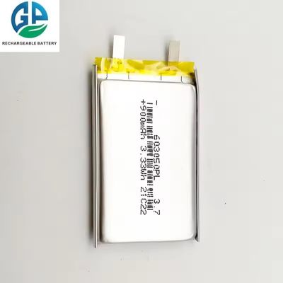 KC CB IEC62133 LP603050 Batteria ricaricabile 900mAh 3.7 v Batteria al litio polimerico