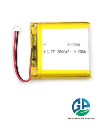 Batteria ai polimeri di litio Lipo ricaricabile approvata KC IEC62133 da 3,7 V 2500 mAh