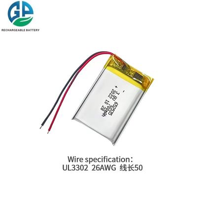KC IEC62133 Alta qualità 3.8V 700mah 652535 Lithium Polymer Battery Pack 500 volte durata del ciclo