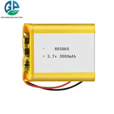 Batterie Lipo ricaricabili ad alta temperatura KC 805060 3.7v 3000mah Batterie Lipo personalizzate con batteria al litio ad alta capacità