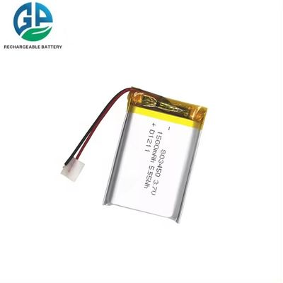 Alta qualità KC IEC 62133 CB Batteria lipo approvata 3.7v 1500mah Ricaricabile 803450 1500mah 3.7V Li Polymer Battery