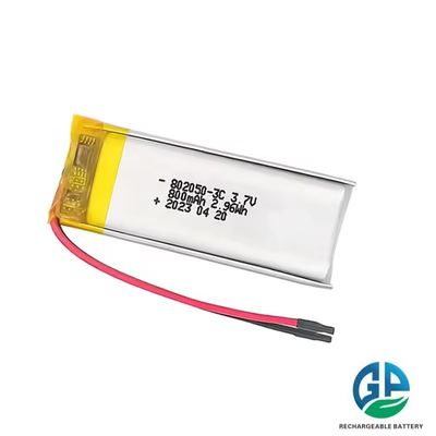 Batteria ricaricabile di alta qualità 802050 800mah 3.7V Batteria Lipo