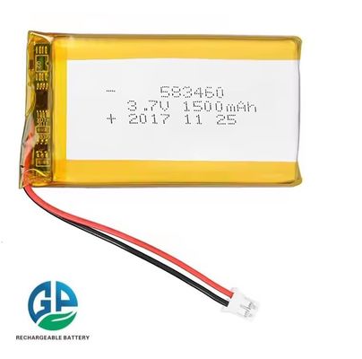 KC per prodotti digitali batteria ricaricabile ad alta capacità 3.7v 583460 1500mah
