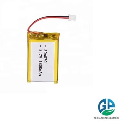 KC IEC62133 Approvare Batteria Lipo-polimeri di litio ricaricabile 3.7v 306070 1800mah