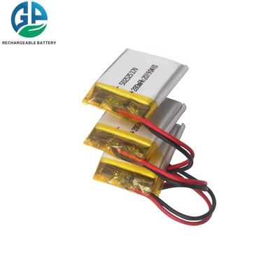 502525 Batteria Li-Polymer personalizzata da 3,7 V 280 mAh con 500 cicli di vita