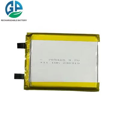 Batteria ad alta velocità di scarica 3.7V 3000mah 30C Max60C Batteria Lipo piatta ricaricabile ad alta capacità 705465