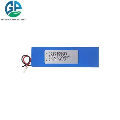Batteria ad alta velocità di scarica 1400mah 30C Max60C 4030108 2S 7.4v Batteria Lipo Batteria ricaricabile al litio