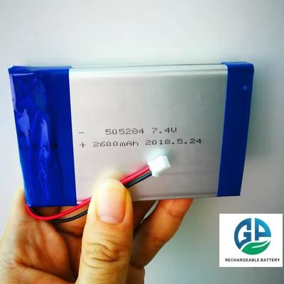 Batteria polimerica al litio di alta capacità da 7,4 V 505284 2S1P 2600mah ricaricabile