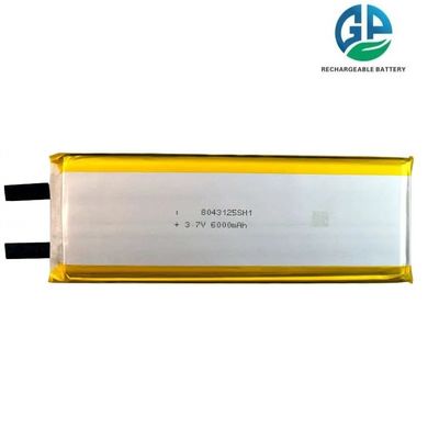 Alta capacità 3.7V 22.2wh 6000mah Batteria polimerica al litio 8043125 Batteria ricaricabile ad alta energia Densty Lipo