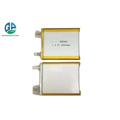 Batteria ad alta velocità di scarica 30C Max60C ricaricabile 585460 2000mAh Batteria Li-polimero 3.7V Per dispositivi di tracciamento