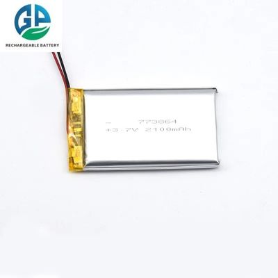 Batterie Li-Polymer ad alta capacità 3.7V 773864 3.7V Lipo Cell 2100mAh Li-Ion Polymer ricaricabile per dispositivi mobili