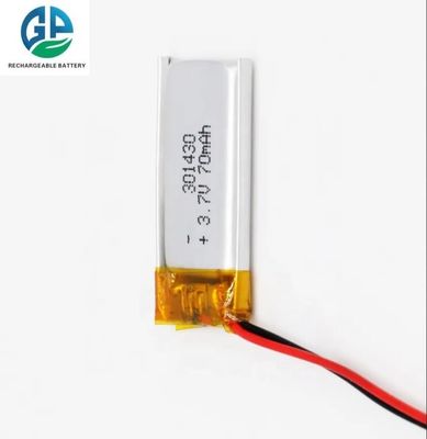3.7V 70mAh Batteria polimerica al litio ad alta velocità di scarica per smartwatch Batteria LiPo ricaricabile