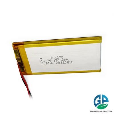 Batteria ad alta velocità di scarica 30CMax60C ricaricabile 1300 Mah Batteria agli ioni di litio 404070 4.81wh 3.7v Batteria Lipo