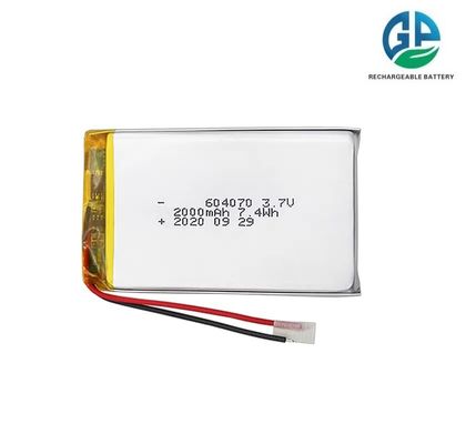 Batteria ad alta velocità di scarica 30C Max60C ricaricabile 604070 2000mAh Batteria Li-polimero 3.7V per la macchina da ordinazione