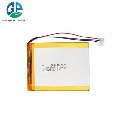 3.7V 2400mAh Batteria ai polimeri di litio con ciclo di vita di 500 volte per dispositivi di bellezza e alimentatori mobili