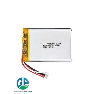 Batteria ai polimeri di litio ricaricabile Lipo da 2500 mAh 3,7 V approvata KC IEC62133