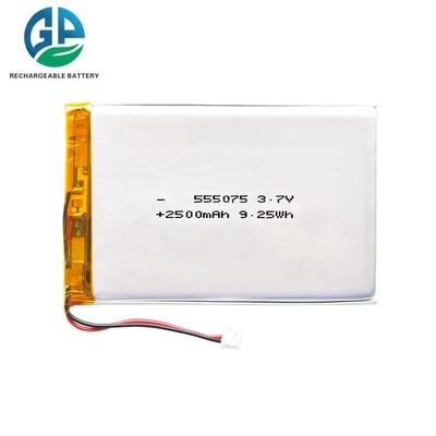 Batteria Li-Ion Polimero ad alta capacità 2500mAh 555075 3.7v 2500mah story machine batteria al litio