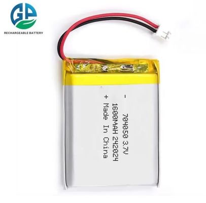 Alta velocità di scarica 704050 3.7V 1600mAh Lithium Polymer Battery Pack Batteria Lipo per prodotti digitali