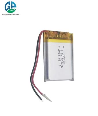Batteria ricaricabile ai polimeri di litio Lipo da 3,8 V 500 mAh approvata KC CB IEC62133 per dispositivi di bellezza