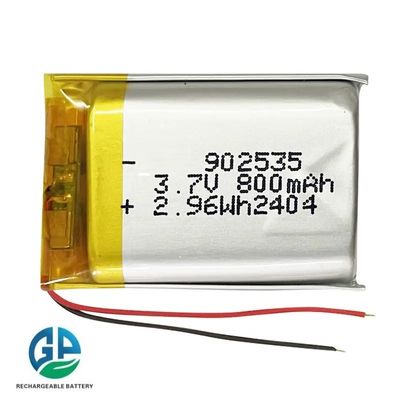 Batteria ricaricabile al litio polimerico 902535 Batteria al litio 800mAh Batteria Lipo 3.7V