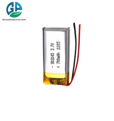 700mAh 10C Alta velocità di scarica 802045 Batteria polimerica al litio 3.7V Batteria LiPo ricaricabile