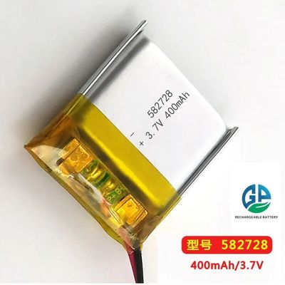 3.7V 582728 400mAh Ricaricabile Batteria Li-Ion con UN38.3 3.7v Li-Polymer Battery Power Bank