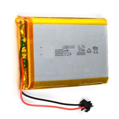Tecnologia energetica Batteria Li-polimero ricaricabile 30C Max60C 3.7v Batteria Lipo ricaricabile Li-polimero 1260110 10000mAh