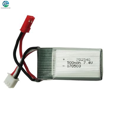 Batteria Lipo approvata KC 702540 7.4V 25C Ricaricabile 500mah Pacco Batteria Lipo Polimero di Litio 7.4V Ricaricabile Batteria LP702540