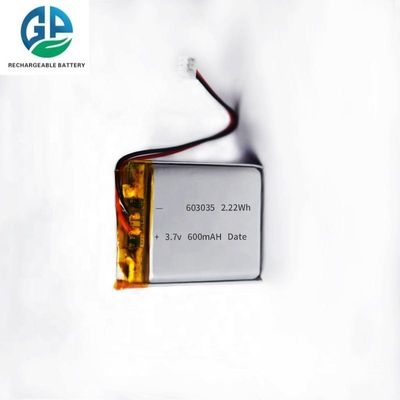 Batteria ad alta scarica 3,7 V 600 mAh 30C Max60C Ricaricabile 600 mAh Litio Polimero 3,7 V Lipo 603035 Batteria per Smartwatch
