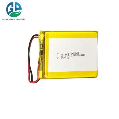 Alta capacità 3.7V 1800mAh Batteria polimerica agli ioni di litio ricaricabile Batteria Lipo 505068 Borsa Batteria polimerica agli ioni di litio
