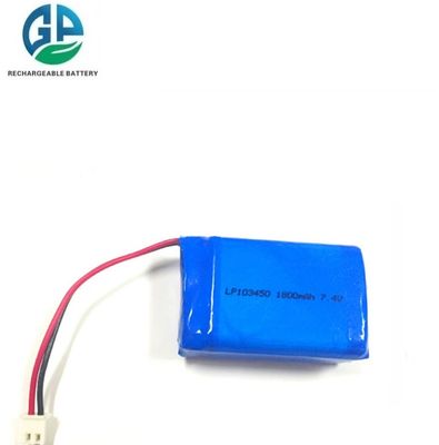 Batteria agli ioni di litio ricaricabile KC 7.4V 1800mAh ad alta capacità Lipo con lunga durata del ciclo e chip dual IC