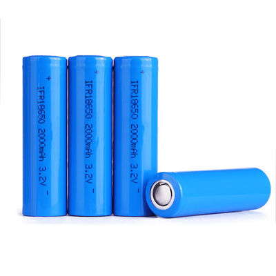 Batteria di UN38.3 LFP 18650 3.2V 1800mAh 2000mAh LiFePO4