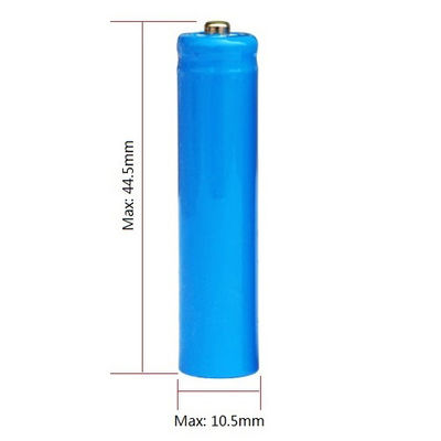 320mAh 3.7V AAA ricaricabile graduano 10440 il litio secondo la misura Ion Battery For Toothbrush
