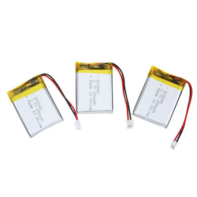 La batteria del polimero del litio di IEC62133 UN38.3 imballa 603040 3,7 volt 650mAh