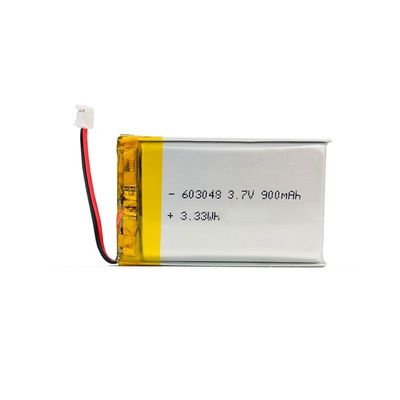 Batteria ad alta velocità di scarica 603048 ricaricabile 3.7 V 900mah Lipo Lithium Polymer Battery Pack RoHS