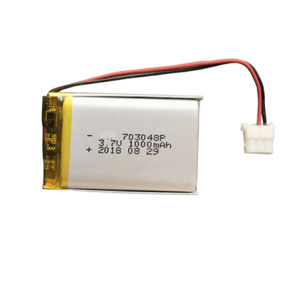 Pacchetto della batteria del polimero del litio di Li Ion 3,7 V Lipo 1000mah 703048