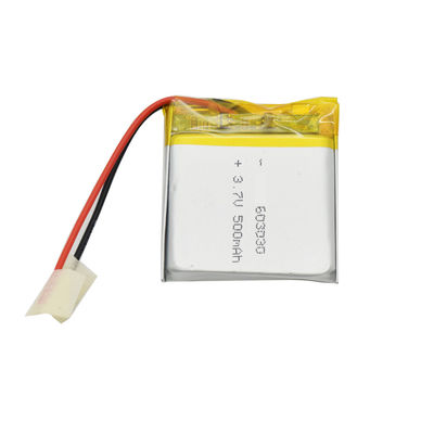 Batteria ai polimeri di litio Lipo da 3,7 V 500 mAh certificata UN38.3 per prodotti digitali