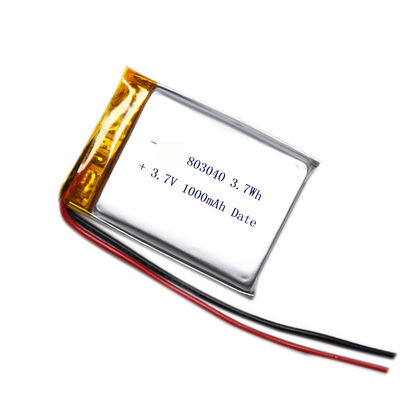 803040 3.7V 1000mAh Batteria Ricaricabile ai Polimeri di Litio Lipo per Speaker Bluetooth