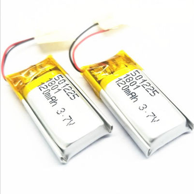 Cuffia avricolare 3.7v 120mah Lipo 501225 Li Polymer Battery With Wire di Bluetooth