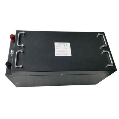Batteria LiFePO4 per carrelli elevatori a ciclo profondo da 48V a 400Ah con BMS di bilanciamento attivo per AGV