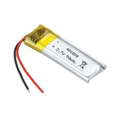 IEC62133 Certificato 3.7V 80mAh Lithium Polymer Lipo Battery Pack ricaricabile per prodotti digitali