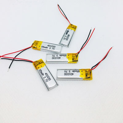 3.7V 90mAh 401030 Batteria Li-Polymer per dispositivi intelligenti con 500 cicli di vita
