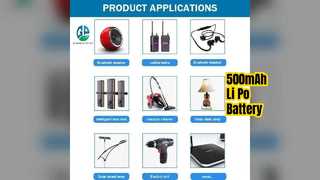 Batteria ai polimeri di litio da 3,7 V 500 mAh KC CE