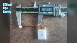 Batteria Lipo 3,8 V 500 mAh 622334 Approvata KC